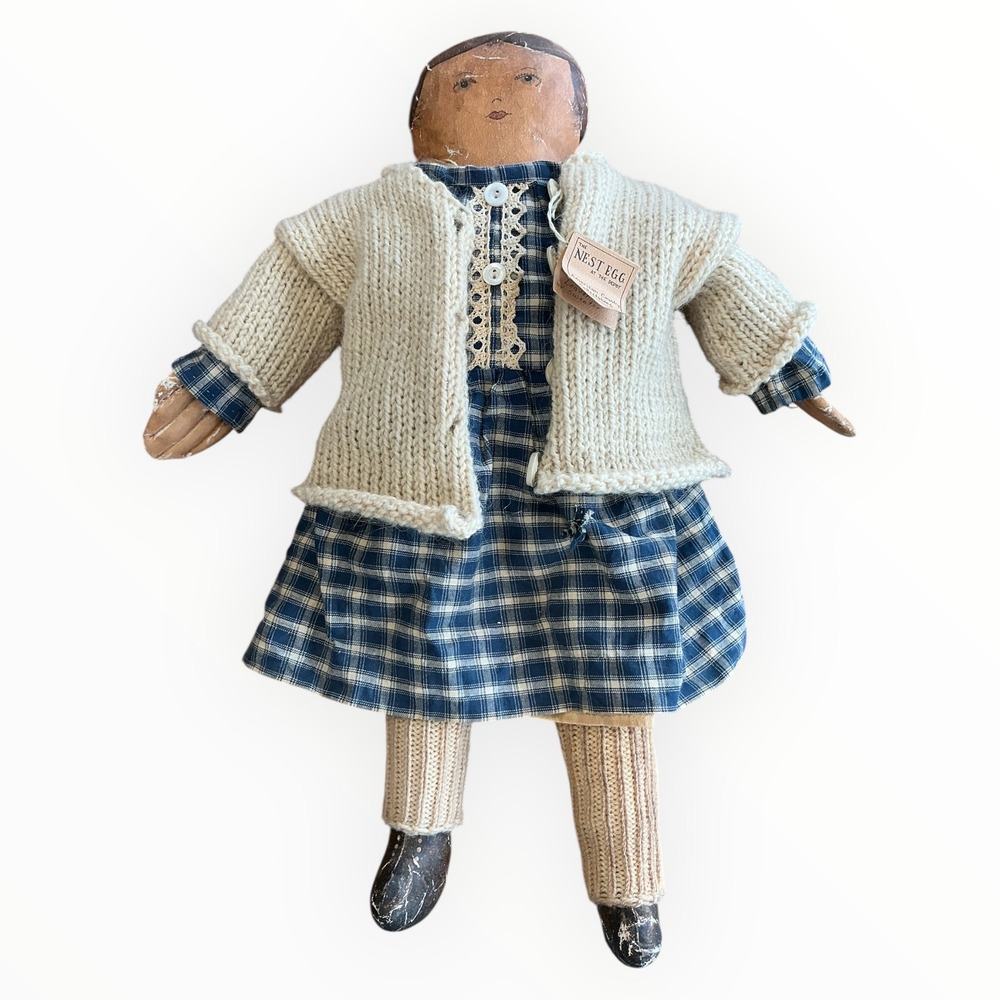 Priscilla Johnstone Scott 1992 Simple Sadies Doll Lucy‎ Mae Beaver Handmade